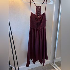 Short Maroon Sumer Dress